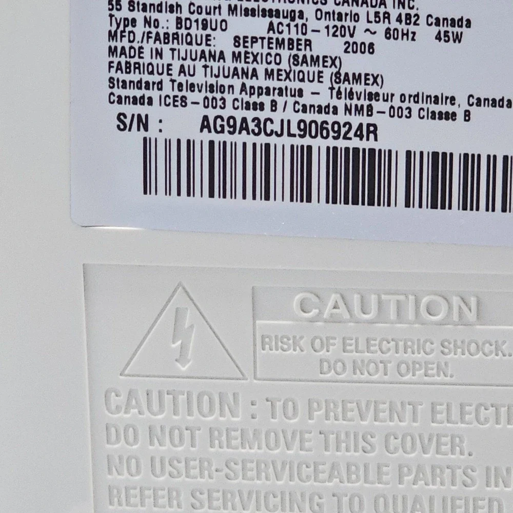 Samsung LN-S1952W 19